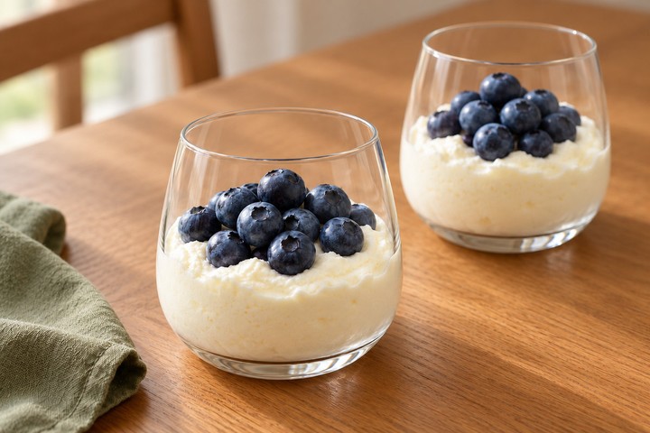 Lemon ricotta and blueberry dessert cups from the guide